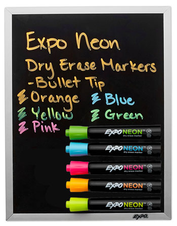 expo neon markers