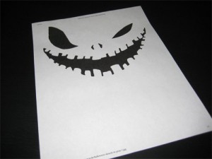 halloween chalkboard stencil