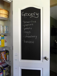 Chalkboard Pantry Door