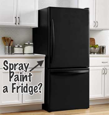 Painting Appliances - How to Spray Paint a Fridge with Epoxy Spraypaint