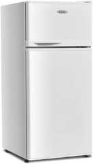 White Dorm Size Refrigerator Freezer with 2 Doors