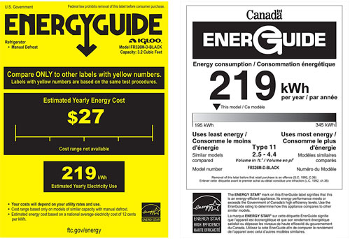 Chalkboard Fridge Energy Annual Cost