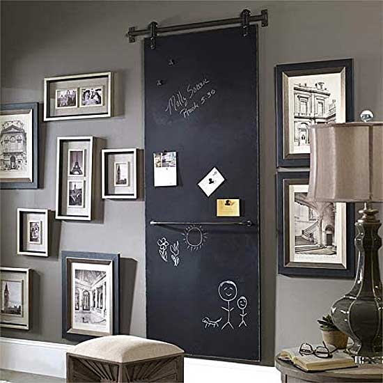 Large Barn Door Chalkboard that Hangs on Wall