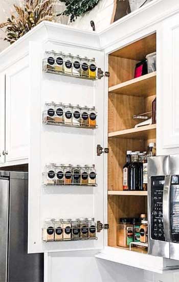 Spice Jars with Chalkboard Labels - Complete Kit with Racks, Bottles, Stickers and More