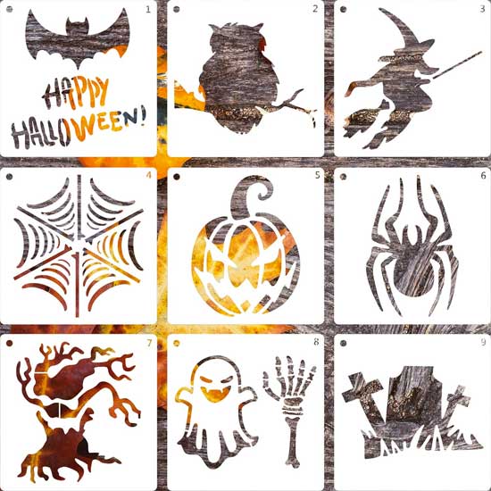 Halloween Stencils for Chalkboard Art