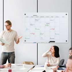 Large Dry Erase Wall Calendar in Office